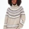 Oatmeal Combo Apres Ski Fairisle Turtleneck