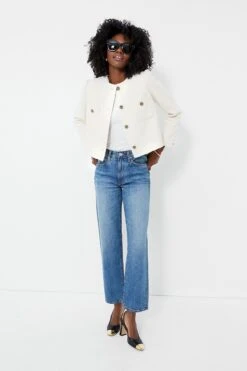 Ba&sh Ecru Meredith Jacket -ULLA JOHNSON SHOP fb0kqlkwroI1Lh7YS1u6dfUn76CpqUoX 1