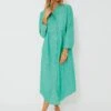 Sea Green Linen Lydell Maxi Dress