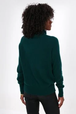 Cyprus Green Cashmere Ribbed Trim Turtleneck -ULLA JOHNSON SHOP gDcaXcWIL3eF8tQOKtLL9xdO0Pvy3hZH 1