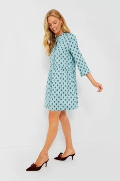 Slate Blue Half Drop Royal Shirt Dress -ULLA JOHNSON SHOP gGDT9lVDydnyDwiEzx1piw0jA1YnWnR9 1