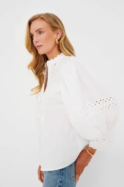 ANTIK BATIK White Rodo Blouse -ULLA JOHNSON SHOP goByRPZVS1Ahguh5Iu3YHxtpFS9719Rg 1