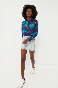 Isabel Marant Etoile Blue Green Maria Watercolor Blouse -ULLA JOHNSON SHOP hZ9Y1WfjEJ6ckkoCuYG6Ov7wEB3vDczZ 1