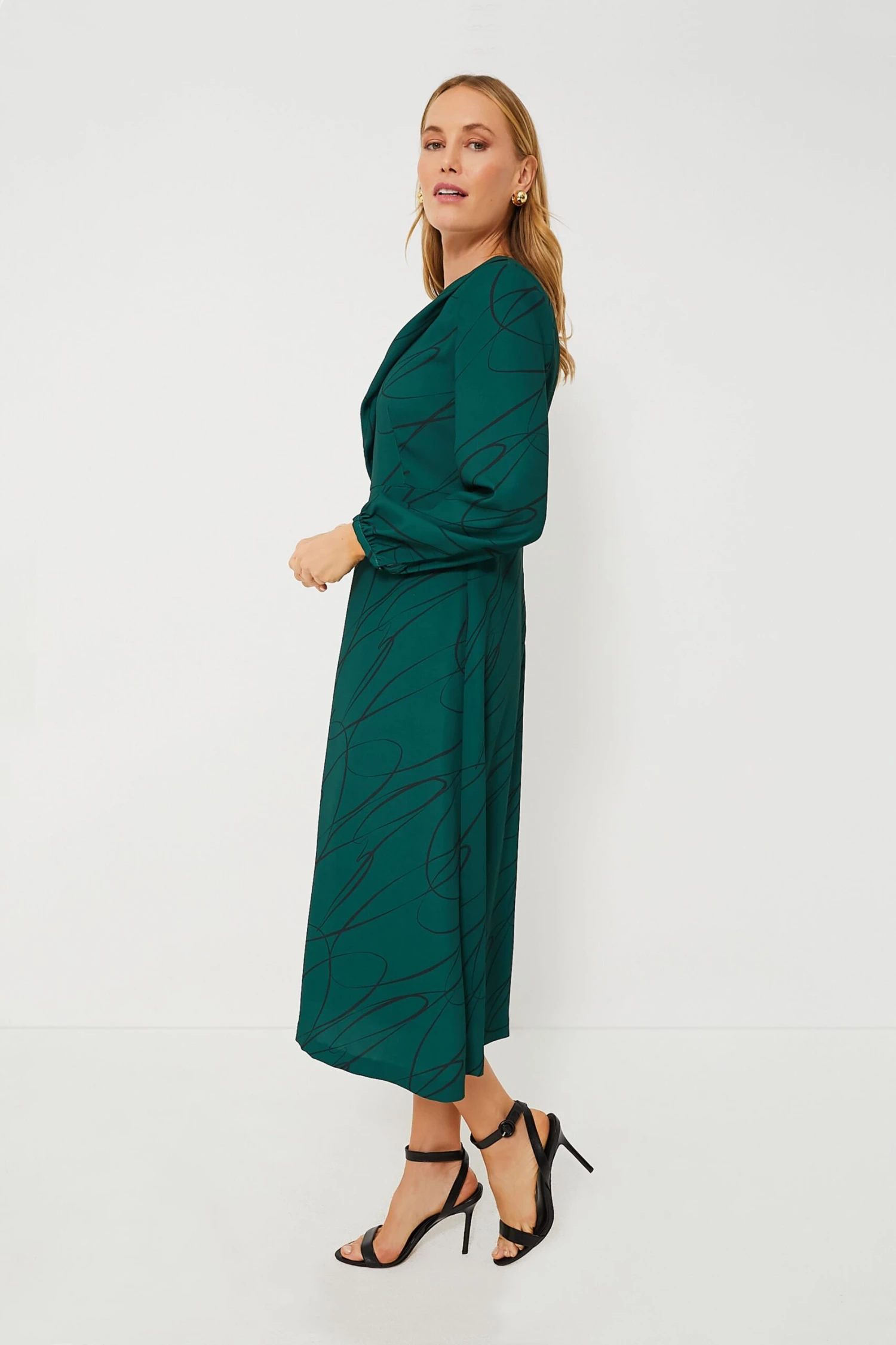 Pine Twombly Draped Macie Dress 3 Pine Twombly Draped Macie Dress - Image 3