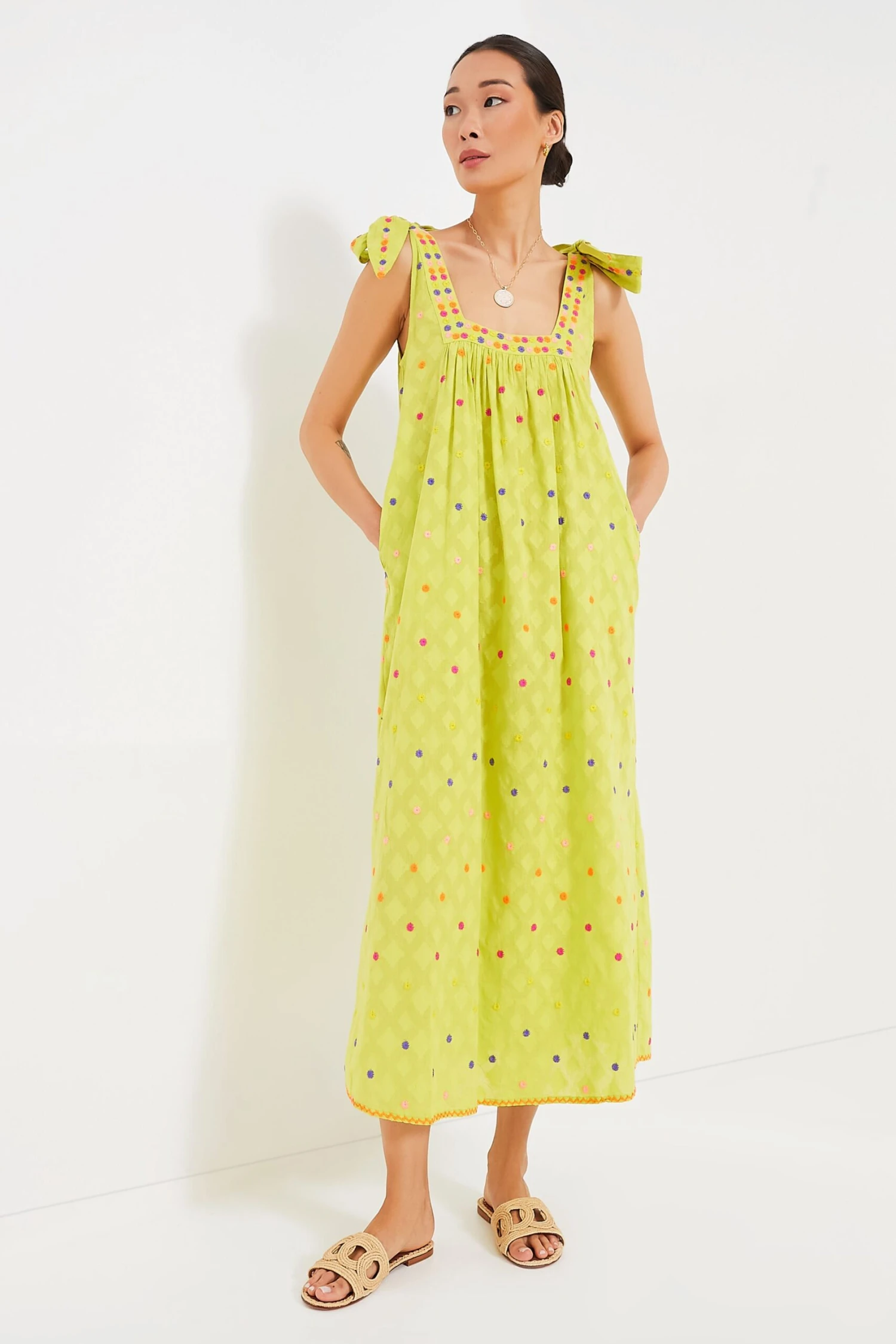 Lime Jacquard Obsidian Dress 1 Lime Jacquard Obsidian Dress