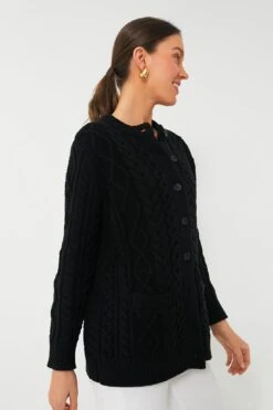 Black Cotton Abigail Cardigan -ULLA JOHNSON SHOP igD2ISn20HP4rCpcgKTx4Ia43qhHUzOZ 1