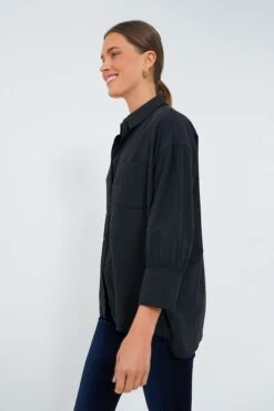 Black Adair Boyfriend Shirt -ULLA JOHNSON SHOP ikGIGX53EPa84f4GKxGsMif84XgfEZHE 1