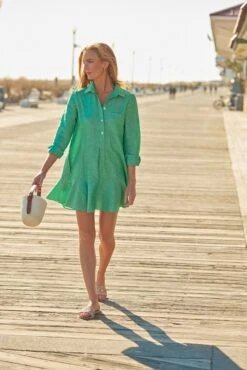 Sea Green Callahan Shirt Dress 10 Sea Green Callahan Shirt Dress -ULLA JOHNSON SHOP iqTv8VMNREMMzxbMoXj0TxPhWKvJJc6A 1