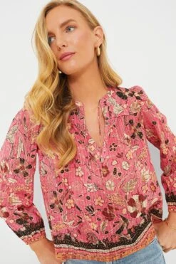 ULLA JOHNSON Hollyhock Andi Blouse
