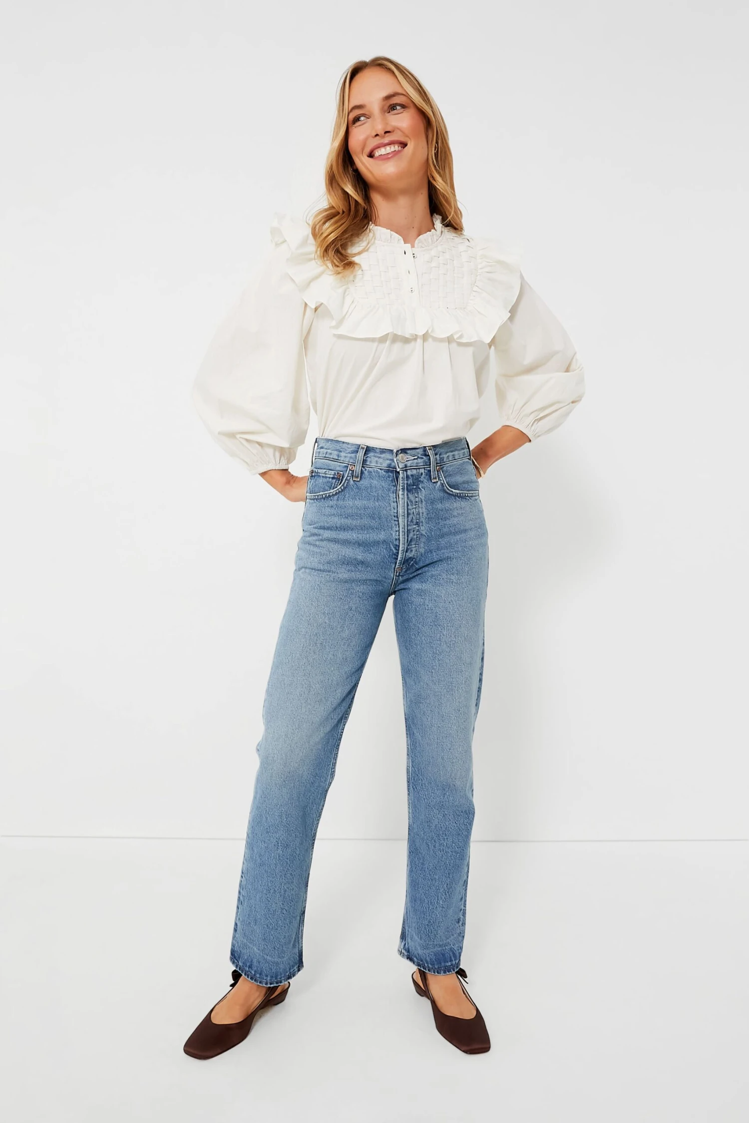 Ivory Vivienne Blouse 2 Ivory Vivienne Blouse - Image 2