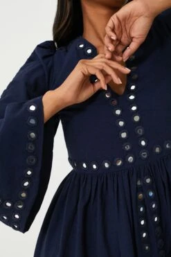 Blue Midnight Silvie Mirror Dress -ULLA JOHNSON SHOP jYdkffuF3AF8k9YddIUSiBjdIsDVnTiK 1