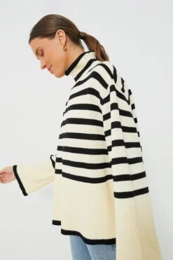 Cream Striped Turtleneck Sweater -ULLA JOHNSON SHOP jkQDLP5FFZgwKEgq4PKm6aV7eBmyFEQv 1