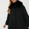 Fur Collar Cecile Swing Cape