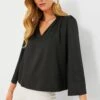 Black Phillipa Blouse
