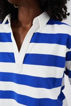 Seaport Stripe Ellis Knit Polo Popover -ULLA JOHNSON SHOP kAvpMt6GovlZXW35HE5f5JAePgZLtyKs 1