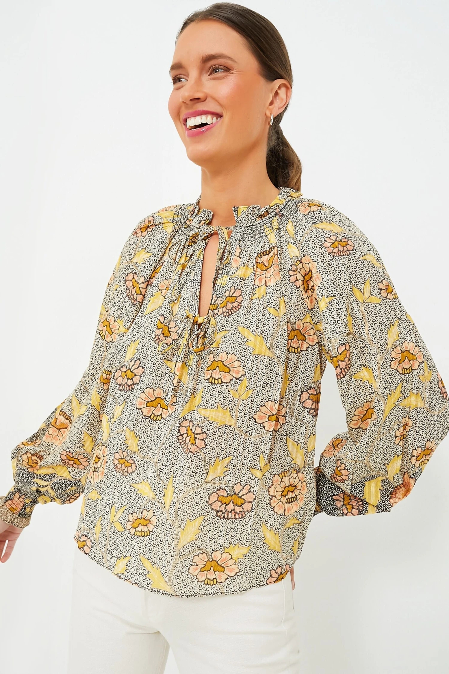 ULLA JOHNSON Chrysanthemum Kaitlyn Blouse 7 ULLA JOHNSON Chrysanthemum Kaitlyn Blouse - Image 7