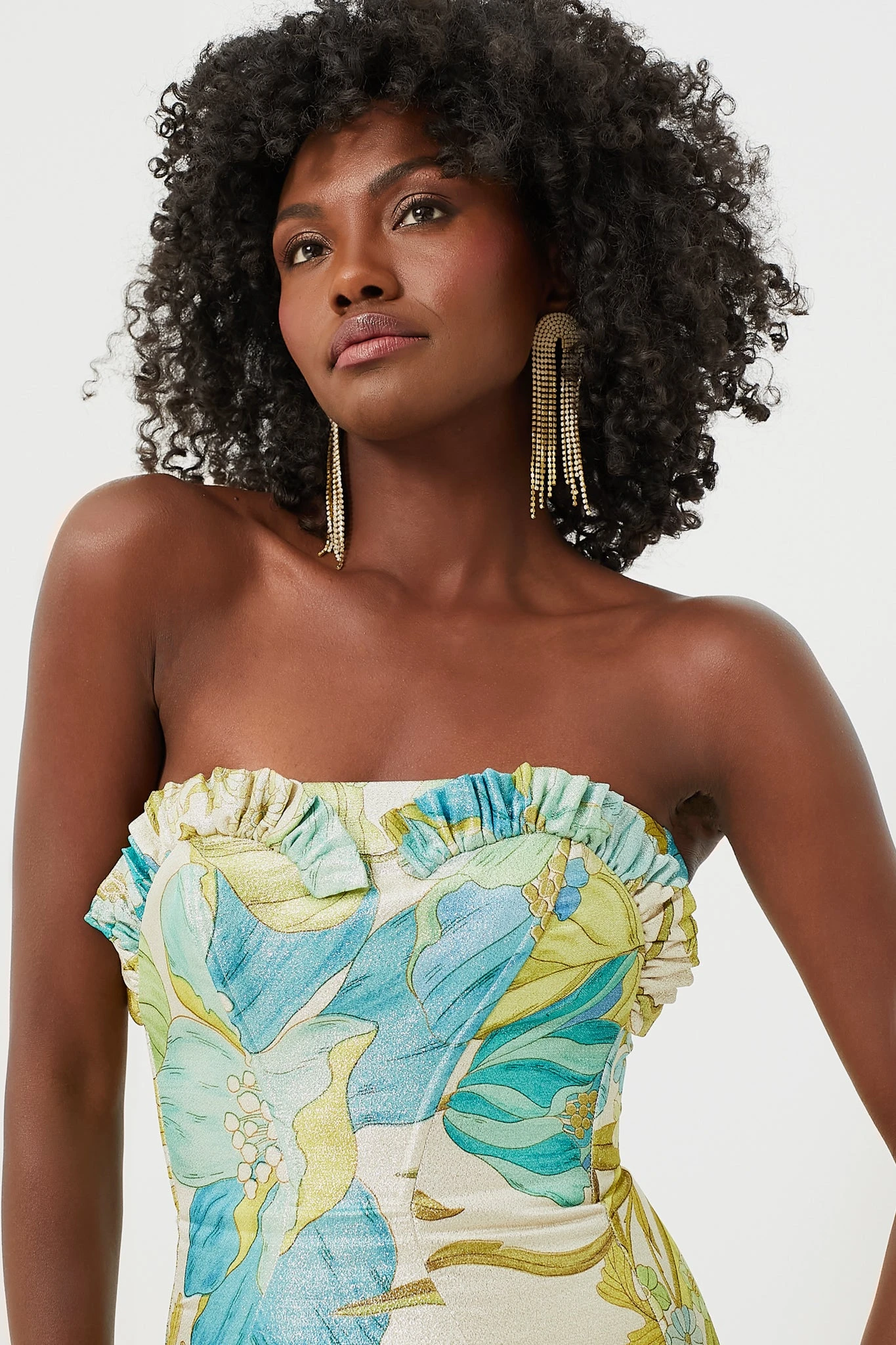 Blue Janis Strapless Midi Dress 5 Blue Janis Strapless Midi Dress - Image 5