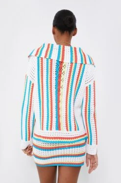Solid & Striped Crochet Vertical Stripe Lola Pullover -ULLA JOHNSON SHOP klbCiOi5YH6gdzKSZUag8hOcmPlb74qG 1