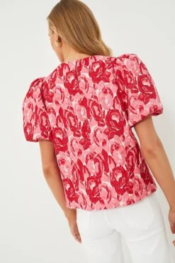 Rose Jacquard Lyla Blouse -ULLA JOHNSON SHOP l9Mch8KtKZH47teHZWjfNGXVLodYDupL 1