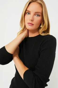 Black Alden Ribbed Crewneck -ULLA JOHNSON SHOP lTq80NIoggiqyv3U3KhsTMwiVVi7utMo 1