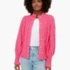 Hot Pink Cotton Colette Cardigan