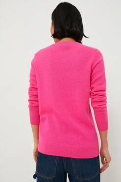 Hot Pink Cashmere Crewneck Sweater -ULLA JOHNSON SHOP mKqZOuigqDOpgvgHviInFC2QgRc2ufZ2 1