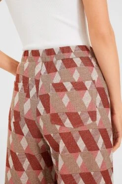 Marella Rust Geometric Lurex Knit Trouser -ULLA JOHNSON SHOP ma5VIEzPQWW1edNzndSHybF6lySFhTuR 1