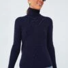 Navy Arlo Ribbed Turtleneck