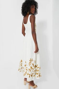 Off White And Mustard Mila Dress -ULLA JOHNSON SHOP nHvpCk7rc9mx5OhhB80DQMv599drQicb 1