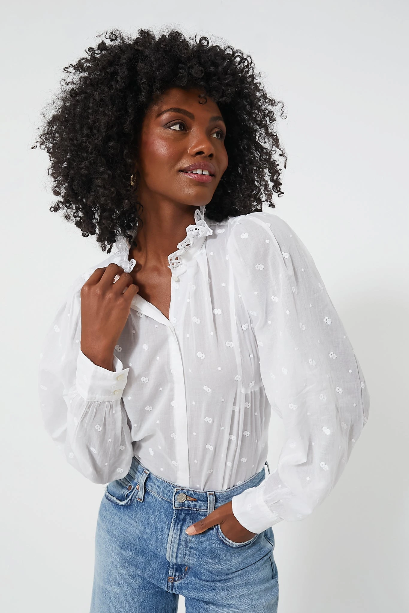 Isabel Marant Etoile White Broderie Anglaise Terzali Blouse 1 Isabel Marant Etoile White Broderie Anglaise Terzali Blouse