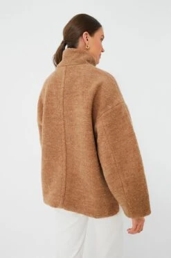 Ganni Tiger's Eye Boucle Wool Drop Shoulder Jacket -ULLA JOHNSON SHOP nbsRJKAQAav3wS3E5hd7n57yMCS431Qk 1