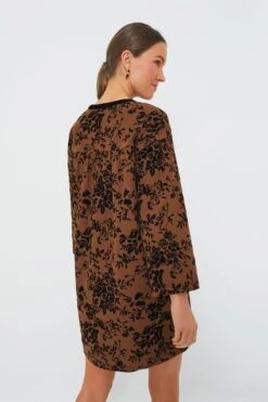 Brown & Black Burnout Floral Elma Mini Dress -ULLA JOHNSON SHOP o4nbdnxXG8GwP7z0FozWfZzdaf5KpDUv 1