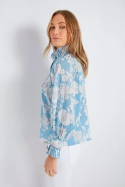 ANTIK BATIK Blue Peony Blouse 7 ANTIK BATIK Blue Peony Blouse -ULLA JOHNSON SHOP oVQabriK73HqBSyg5x5QaXyrSAsfnbs8 1
