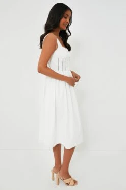 White Giada Midi Dress -ULLA JOHNSON SHOP ocqyBIYZHSv7maYxVplOr0CvCINz3xQo 1