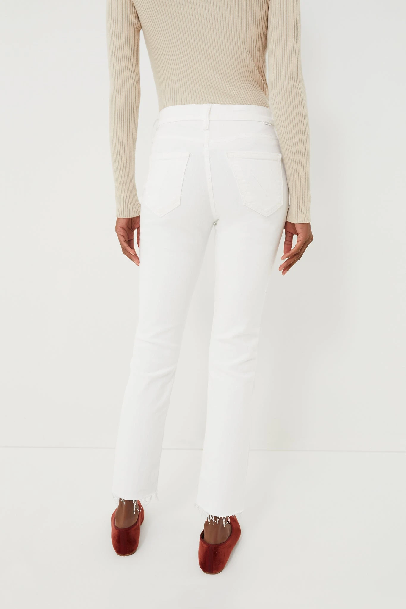 MOTHER Fairest Of Them All Mid Rise Dazzler Ankle Fray 4 MOTHER Fairest Of Them All Mid Rise Dazzler Ankle Fray - Image 4