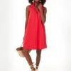 Poppy Red Sleeveless Charlie Dress