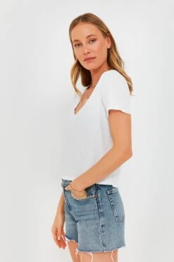 White Jaelyn Tee -ULLA JOHNSON SHOP p4niYEwJeiGiTCE157mVpahgKgZB2pGH 1