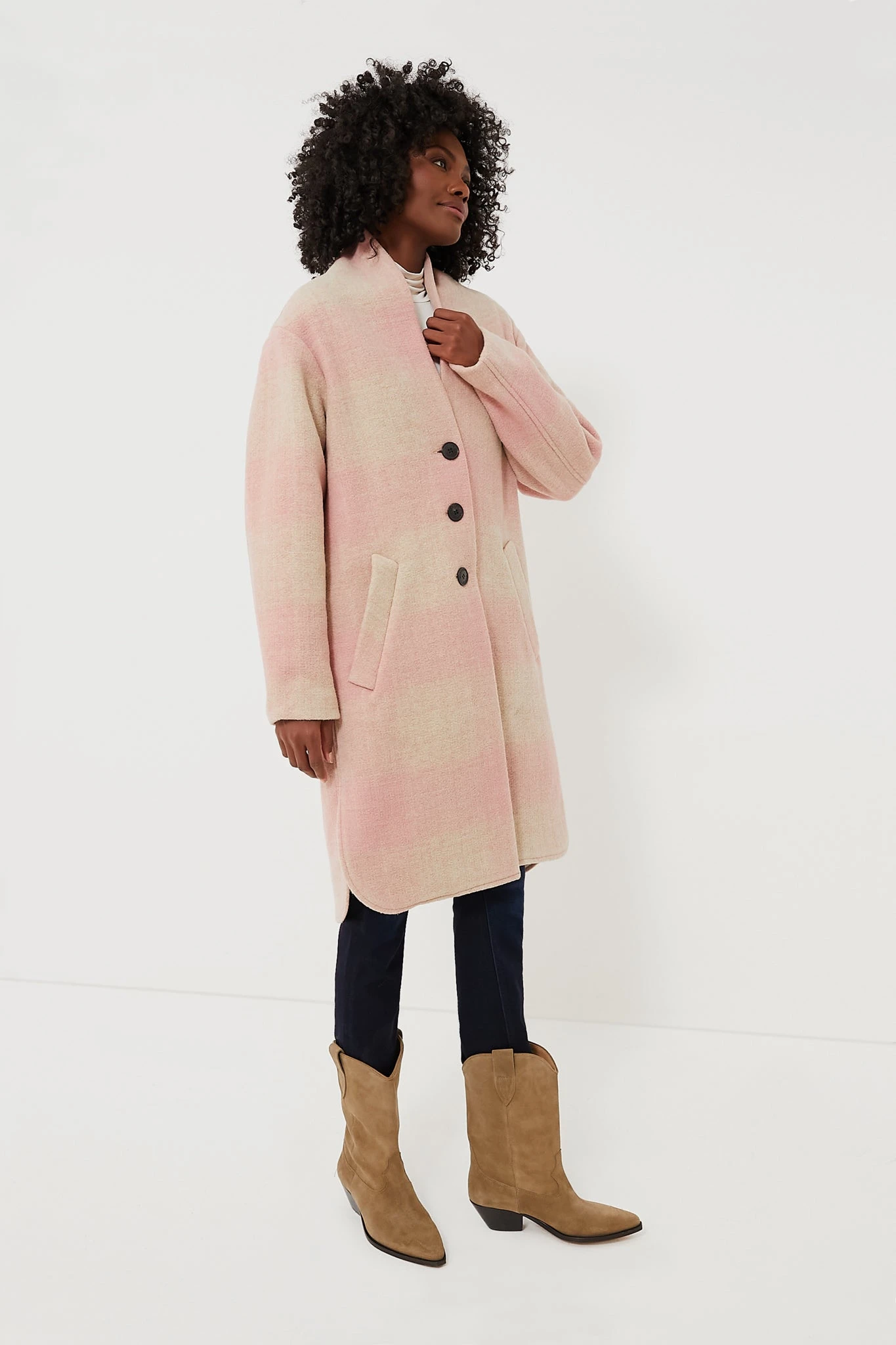 Isabel Marant Etoile Pink Gabriel Coat 3 Isabel Marant Etoile Pink Gabriel Coat - Image 3