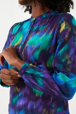 Isabel Marant Etoile Blue Green Maria Watercolor Blouse -ULLA JOHNSON SHOP pG0LmQTM6T1N0vmkB05VfneMasljyiSh 1