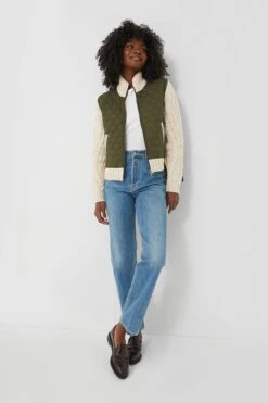 Veronica Beard Army And Oatmeal Patra Mixed Media Jacket -ULLA JOHNSON SHOP pJn4As38SslC7Fu65wAL2mJ7s4LwIQC7 1