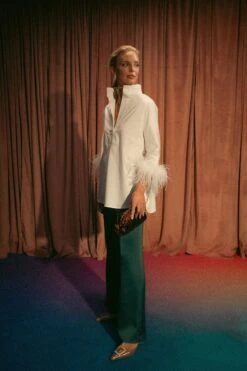 Rainforest Green Erin Pants -ULLA JOHNSON SHOP pULgeAzBGMbKNPMkssnObbxvquPMfrP5 1