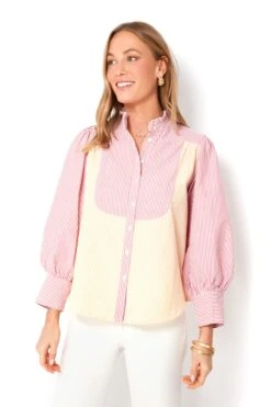 ANTIK BATIK Red Polette Blouse -ULLA JOHNSON SHOP q7yz7AXFBwYm1xSel3AljqpN1mK5VCRP 1