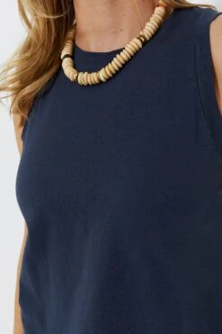 Navy Anthos Cotton Tank -ULLA JOHNSON SHOP qNVm8t4q1Zp9erpRusIGdfhaUnekgXYe 1