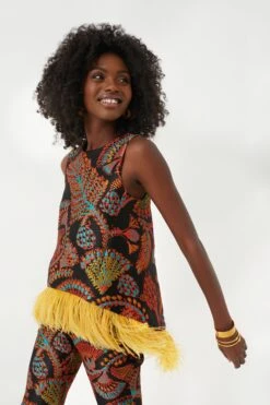 Jacquard Sicomore La Scala Top With Feathers -ULLA JOHNSON SHOP qZy0W6J3R3LMM5SjWFpwGGVpnsqHBJ3d 1