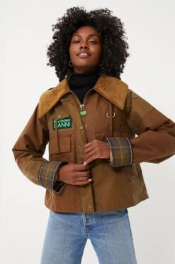 Tan Sand Barbour Ganni Block Spey Jacket -ULLA JOHNSON SHOP rC6rXrxYCOtiydURnaWSqftdqOaY0693 1