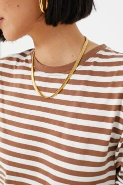 The Walnut And Cream Modern Long Tee 10 The Walnut And Cream Modern Long Tee -ULLA JOHNSON SHOP rItKUpWusf1yY6p4tOaLPcHxHndiLNi2 1