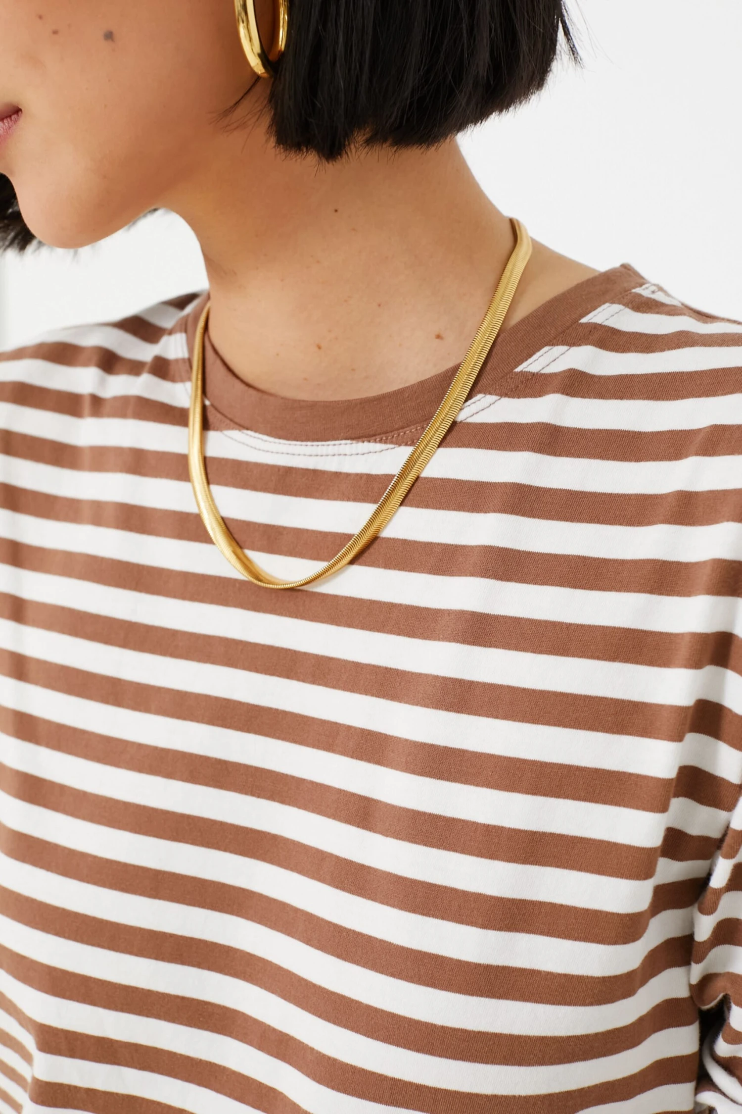 The Walnut And Cream Modern Long Tee 5 The Walnut And Cream Modern Long Tee - Image 5