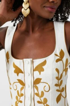 Off White And Mustard Mila Dress -ULLA JOHNSON SHOP rQqDOIp6SEBNitaczsbyffuCLYhL4PLd 1