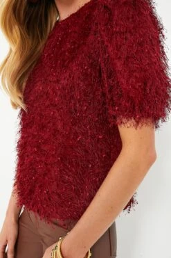 Merlot Textured Hope Blouse -ULLA JOHNSON SHOP rc7Pskz4VjG2mSx5iO52Ey5UNUoe1Sk5 1