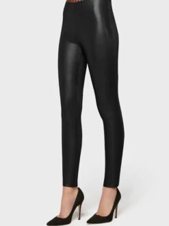 Wolford Black Vegan Leather Jo Leggings